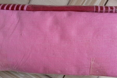 Ghanaian traditional cloth - Wine colour with shining, and baby pink colour with shining combination of Ghanaian traditional cloth - Image 3