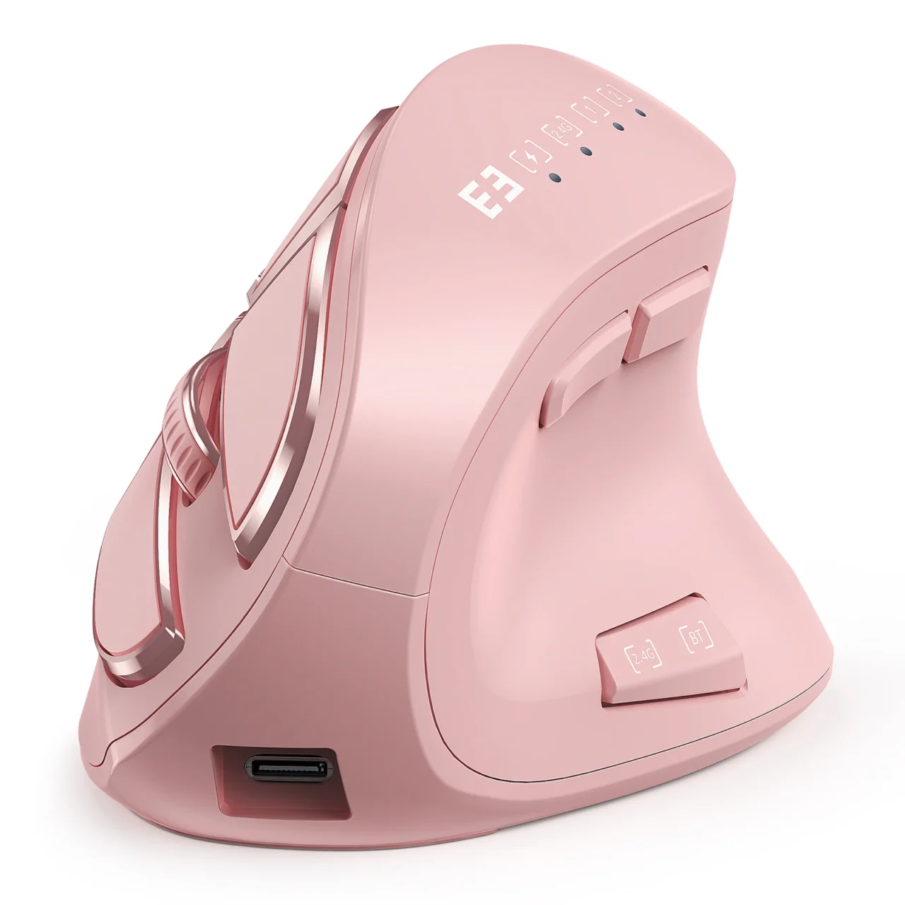 Seenda Vertical Ergonomic Wireless Mouse Rechargeable Bluetooth 5.0 3.0 2.4G USB Mice for Computer Laptop PC Mac iPad Office - Image 7