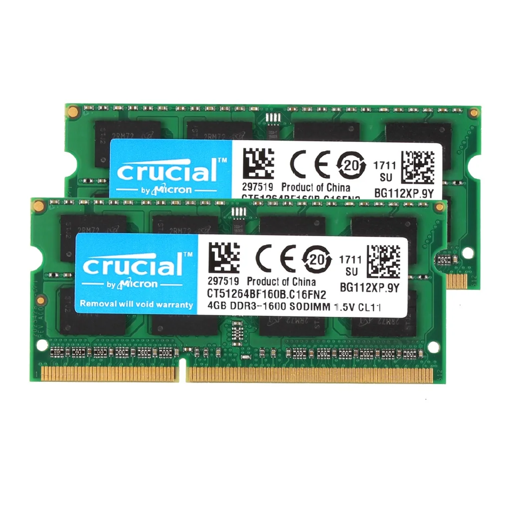 Crucial Notebook DDR3 RAM DDR3L 4GB 8GB SODIMM 1333 1666MHz 204Pin 1.35V/1.5V RAM PC3-10600 12800 FOR Laptop - Image 6