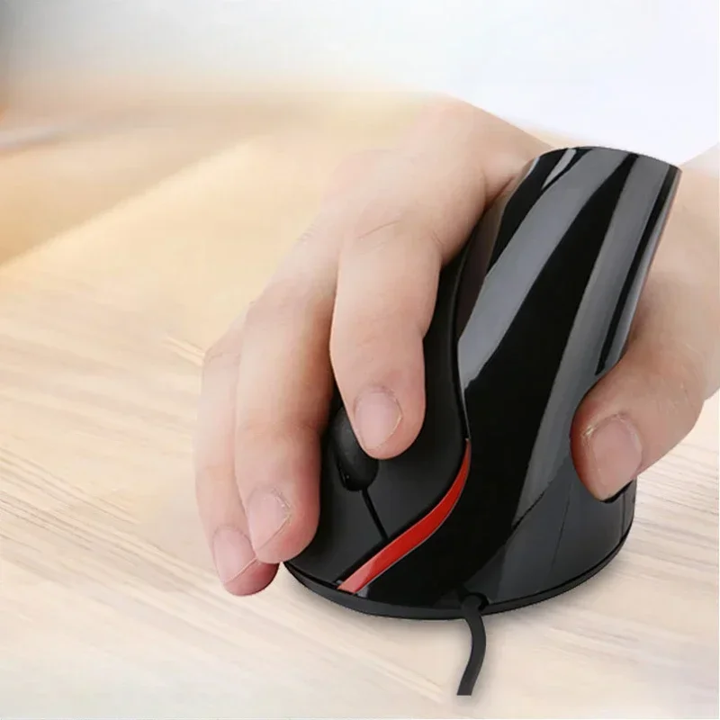 1600DPI USB Vertical Wired Mouse Ergonomic Design Wrist Rest Gaming Mice for PC Laptop Mouse Mouse for Laptop Mouse for Computer - Image 3