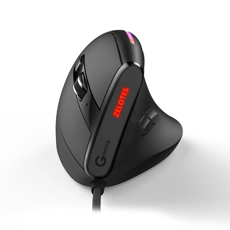 Jomaa Wired Gaming Mouse RGB Vertical Ergonomic Mice 9 Button Programmable 12800 DPI Mouse for Gamer Computer Laptop - Image 1