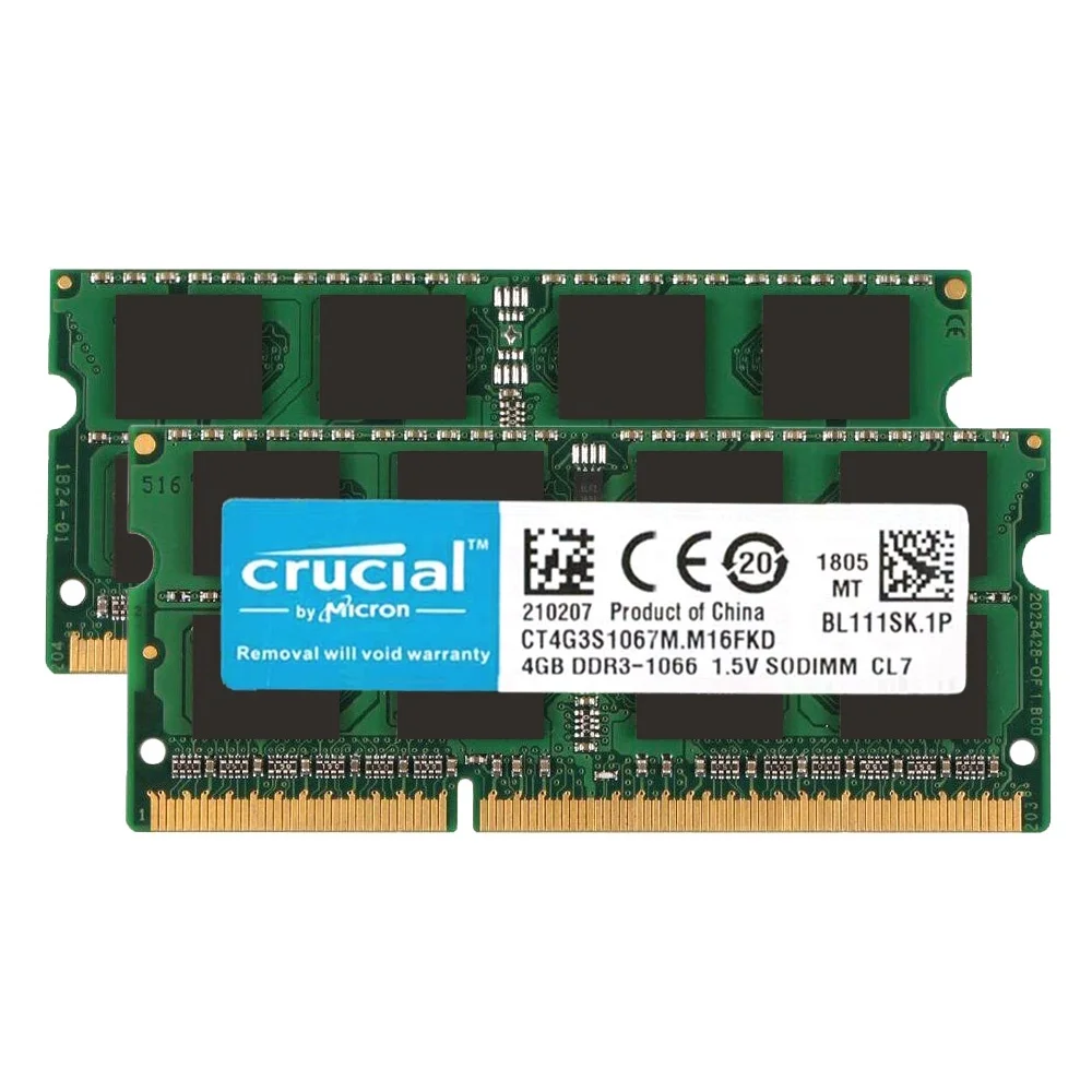 Crucial Notebook DDR3 RAM DDR3L 4GB 8GB SODIMM 1333 1666MHz 204Pin 1.35V/1.5V RAM PC3-10600 12800 FOR Laptop - Image 3