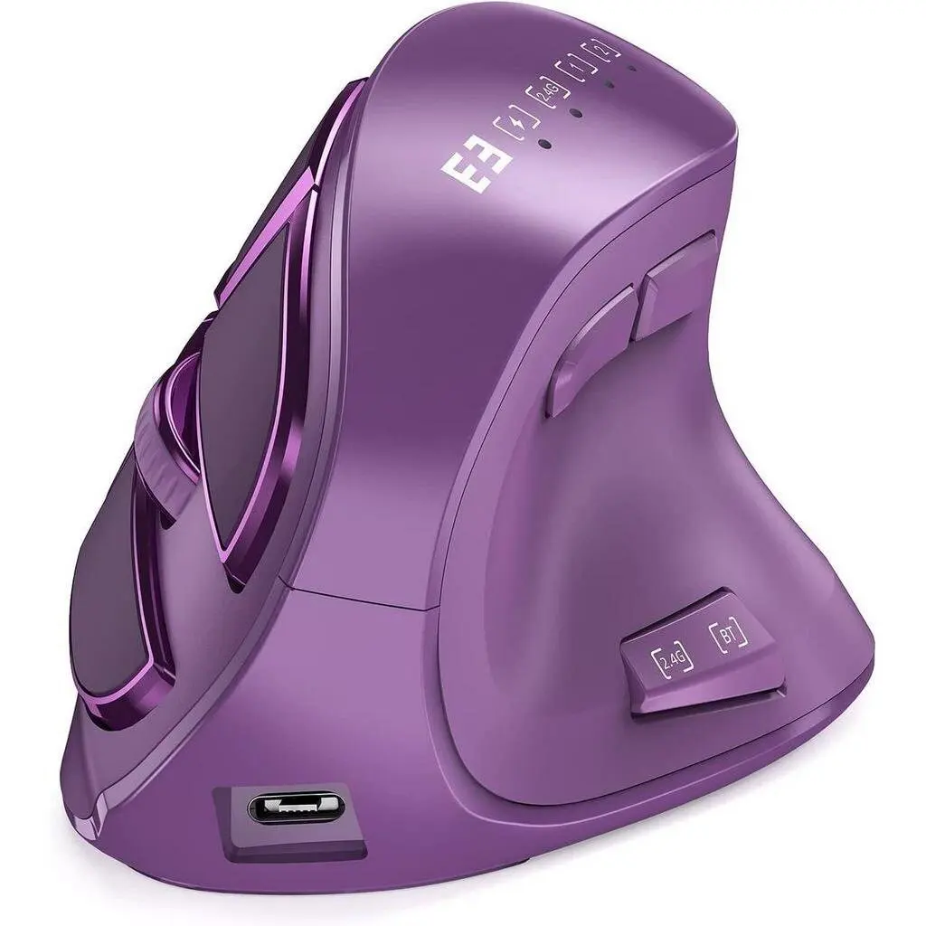 Bluetooth Vertical Wireless Mouse for Tablet Laptop Notebok Rechargeable USB Wireless Mouse Ergonomics Right Hand - Image 8