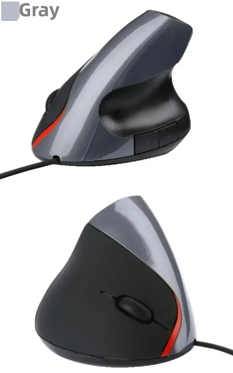 1600DPI USB Vertical Wired Mouse Ergonomic Design Wrist Rest Gaming Mice for PC Laptop Mouse Mouse for Laptop Mouse for Computer - Image 9