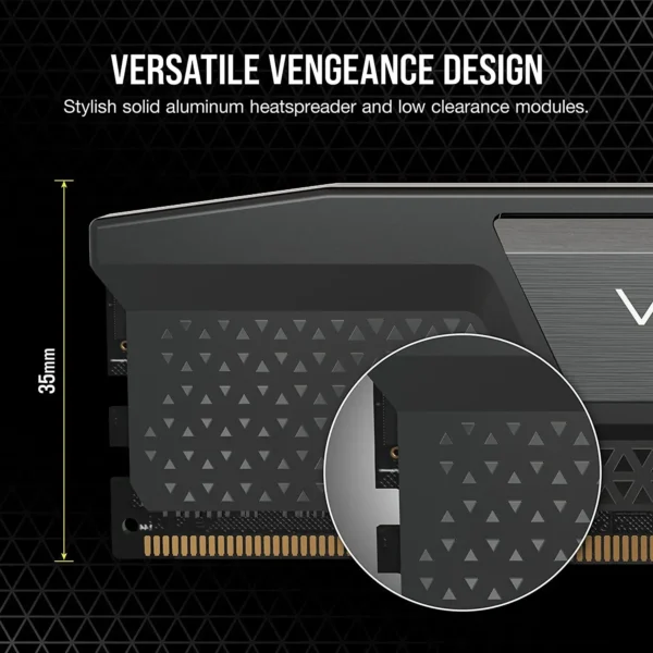 Corsair Vengeance DDR5 RAM 16GB/32GB 5200/6000/6400MHz Intel XMP iCUE Compatible Computer Memory, Onboard Voltage Regulation
