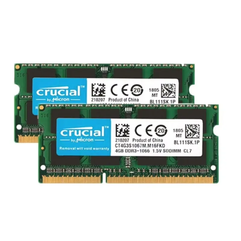 Crucial Notebook DDR3 RAM DDR3L 4GB 8GB SODIMM 1333 1666MHz 204Pin 1.35V/1.5V RAM PC3-10600 12800 FOR Laptop - Image 4