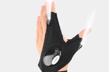 LED Half Finger Glove for Men Women Outdoor Waterproof Night Fishing Bait Cycling Running Flashlight Durable Fingerless Gloves - Image 7