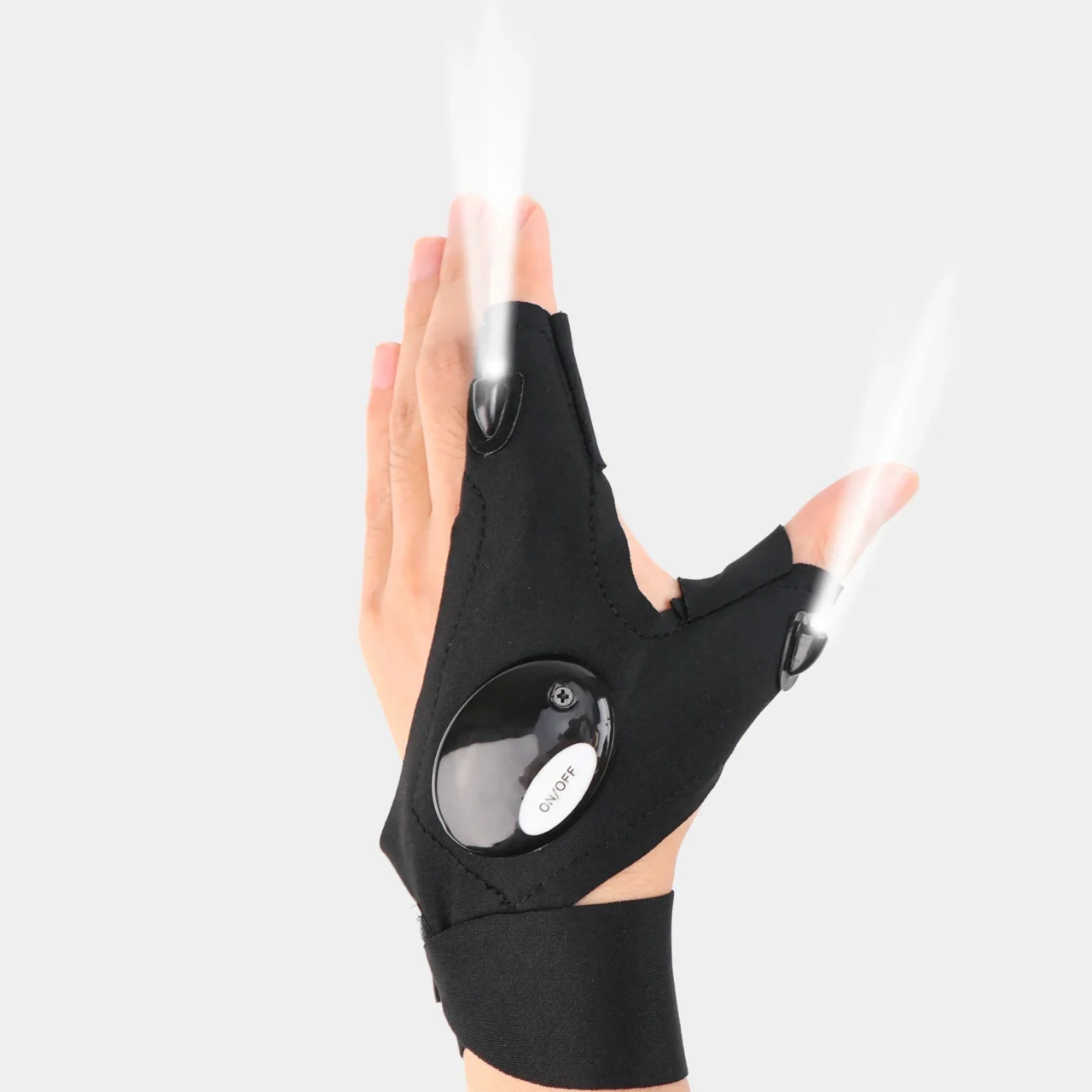 LED Half Finger Glove for Men Women Outdoor Waterproof Night Fishing Bait Cycling Running Flashlight Durable Fingerless Gloves - Image 7