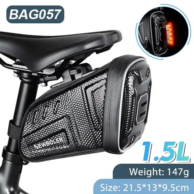 Waterproof Bicycle Saddle Bag With Password Lock MTB Road Bike Saddlebag Reflective Bicycle Tool Holder Bag Bike Accessories - Image 10