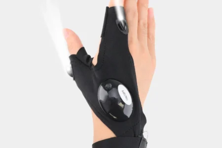 LED Half Finger Glove for Men Women Outdoor Waterproof Night Fishing Bait Cycling Running Flashlight Durable Fingerless Gloves - Image 9