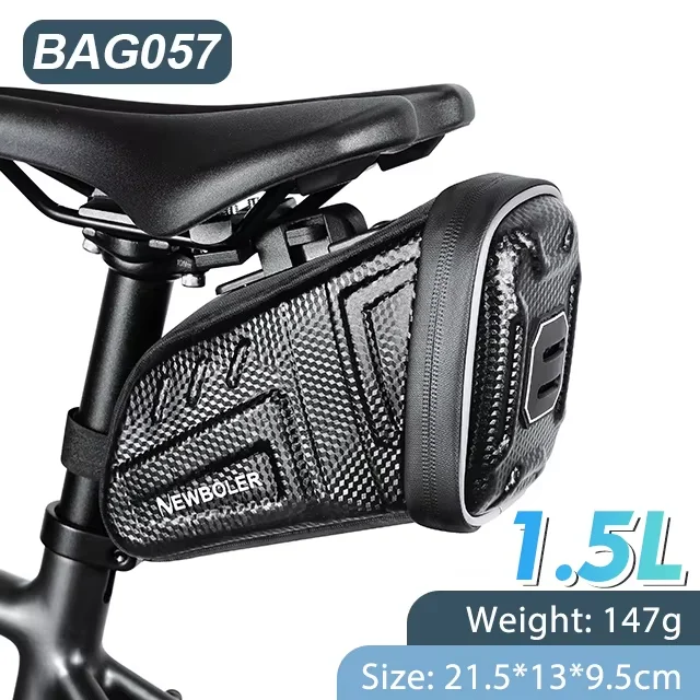Waterproof Bicycle Saddle Bag With Password Lock MTB Road Bike Saddlebag Reflective Bicycle Tool Holder Bag Bike Accessories - Image 19