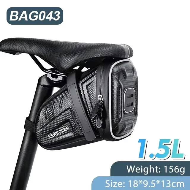 Waterproof Bicycle Saddle Bag With Password Lock MTB Road Bike Saddlebag Reflective Bicycle Tool Holder Bag Bike Accessories - Image 20