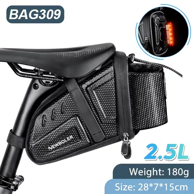 Waterproof Bicycle Saddle Bag With Password Lock MTB Road Bike Saddlebag Reflective Bicycle Tool Holder Bag Bike Accessories - Image 9